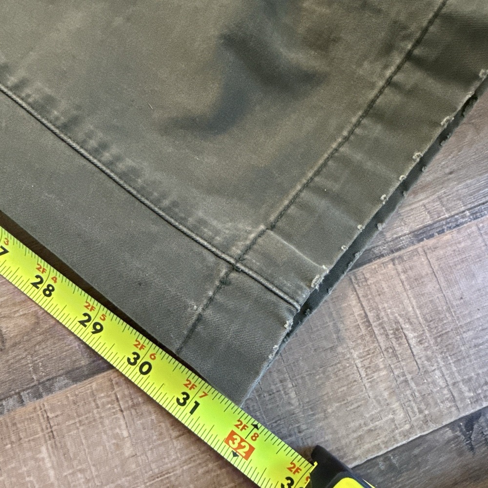 Men's Olive Green Casual Pants - Picture 4 of 10